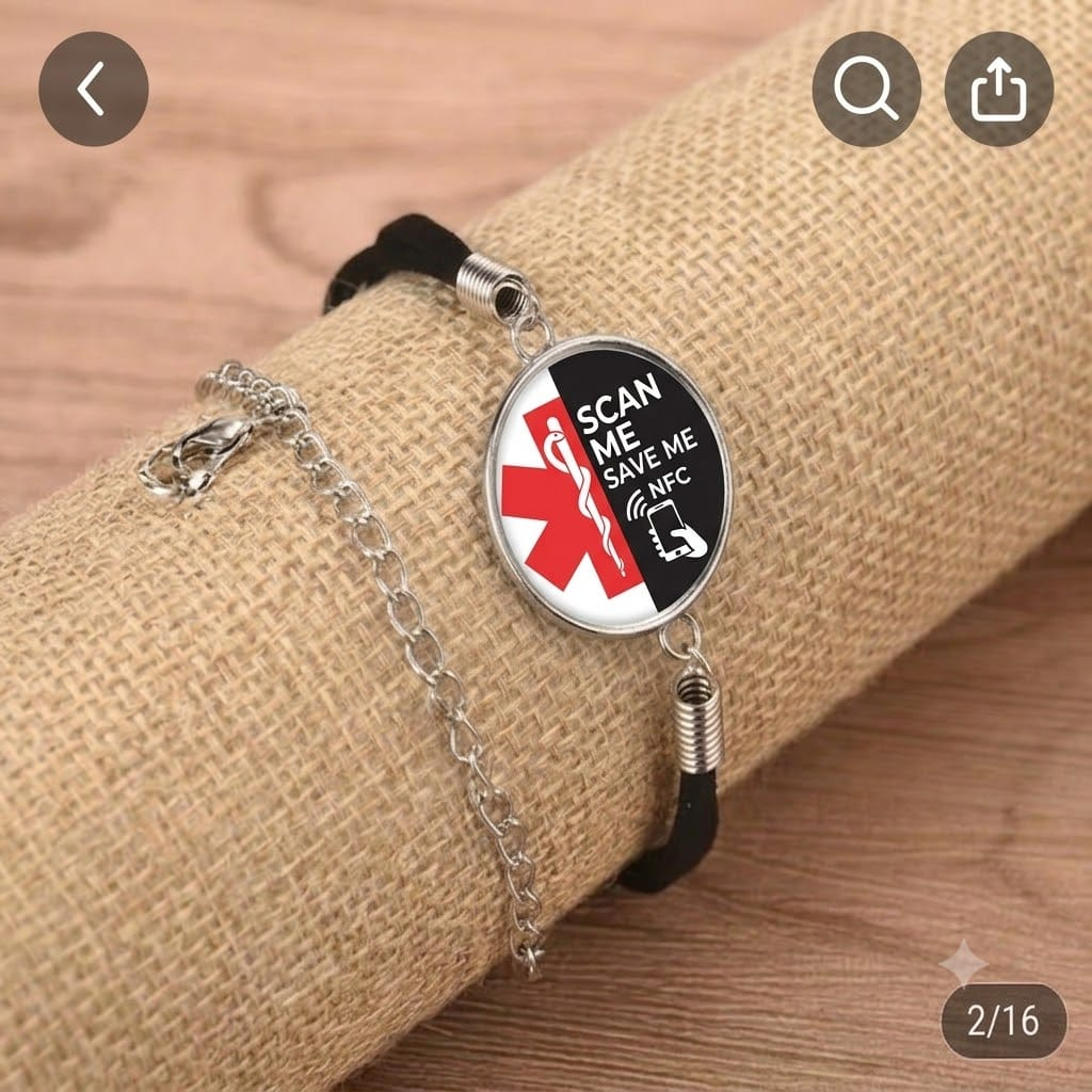Scan Me Save Me medical bracelet