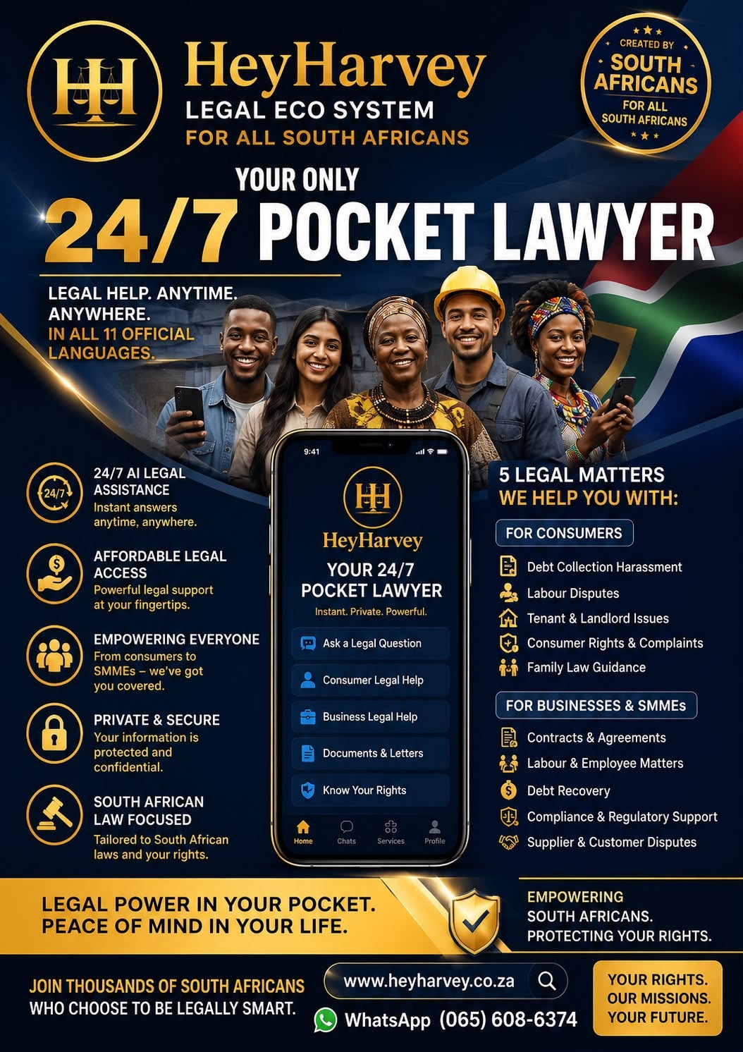 HeyHarvey Legal Eco System — your 24/7 pocket lawyer